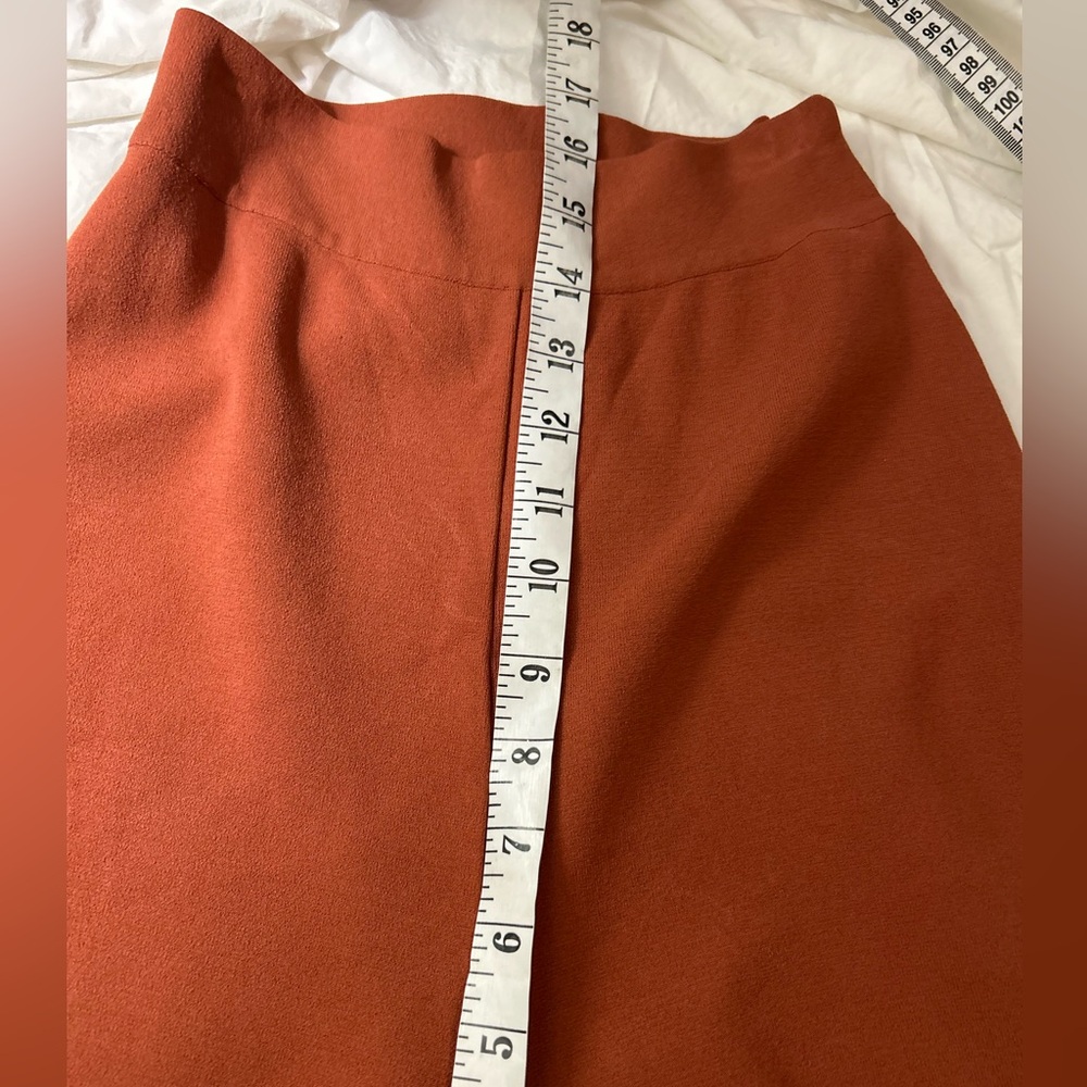 STELLA MCCARTNEY Wide‎ Leg Cropped Knit Pants Burnt Orange - Picture 13 of 16